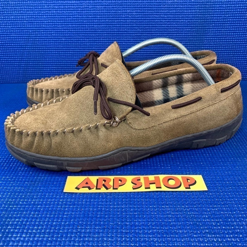 TAMARAC NEVADA Men`s Size 12M Tan Brown Comfort Slippers Shoes 722206